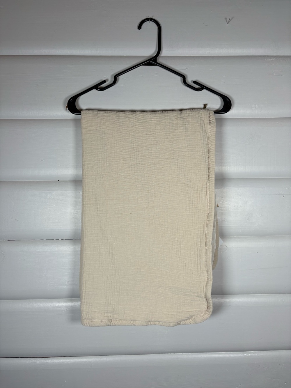 Lulu Moon Muslin & Minky Baby Blanket Cream Security Blanket Lovey